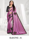 Ronisha Electic Latest Fancy mported lycra Festive Wear Designer Saree Collection